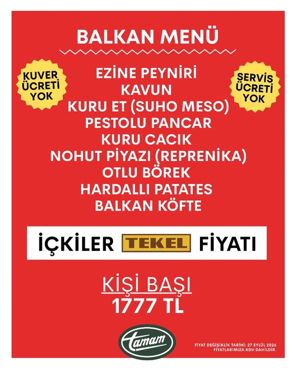 Balkan Menüsü